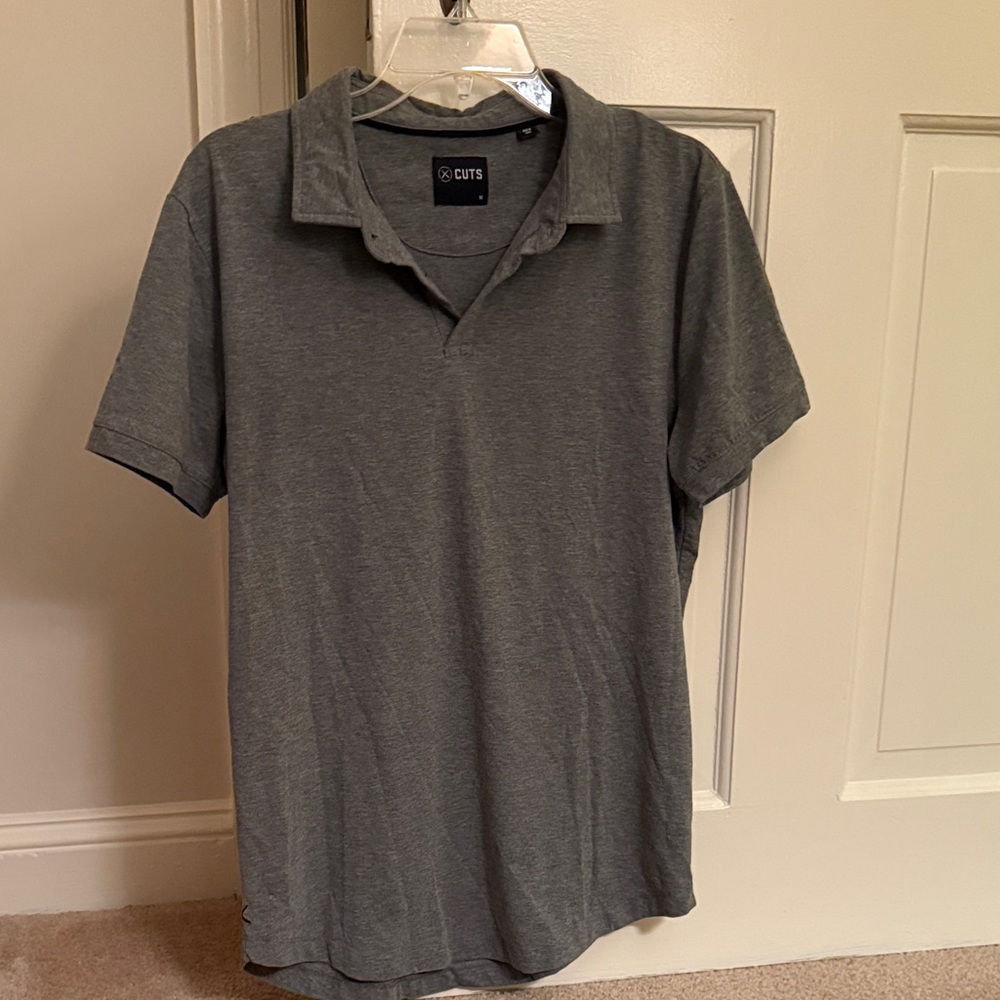 Cuts Clothing Heather Gray Polo Shirt